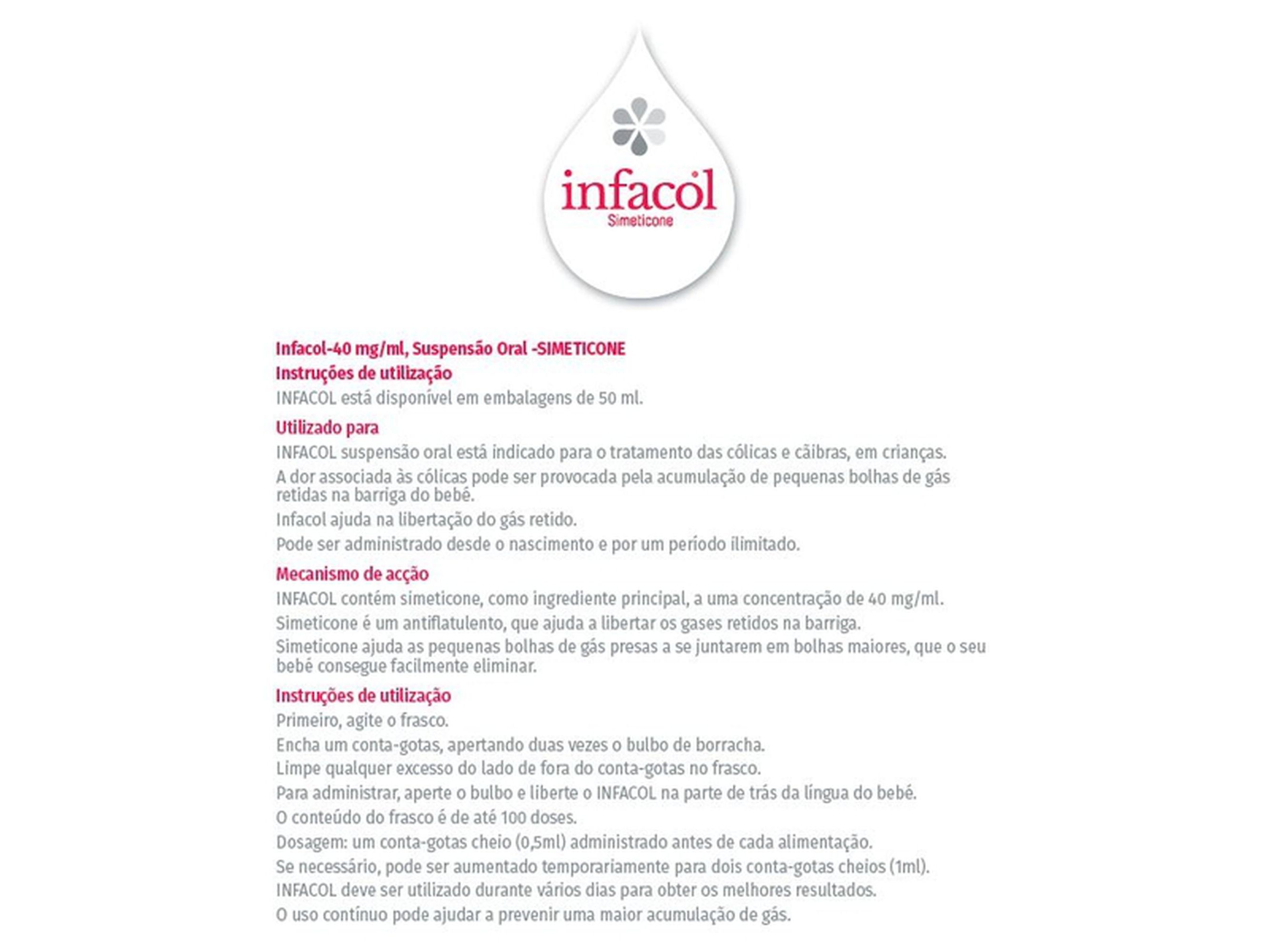 SUSPENS&Atilde;O ORAL INFACOL 40MG/ML 50ML DM image number 1