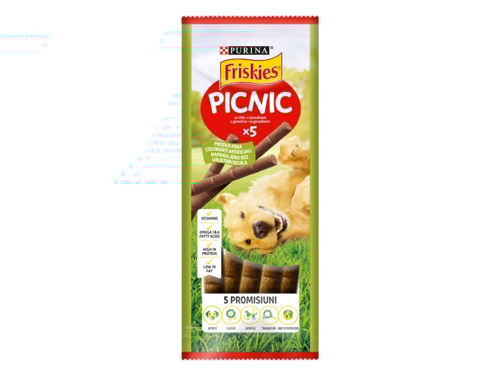 SNACKS DE C&Atilde;O FRISKIES PICNIC VACA 42G
