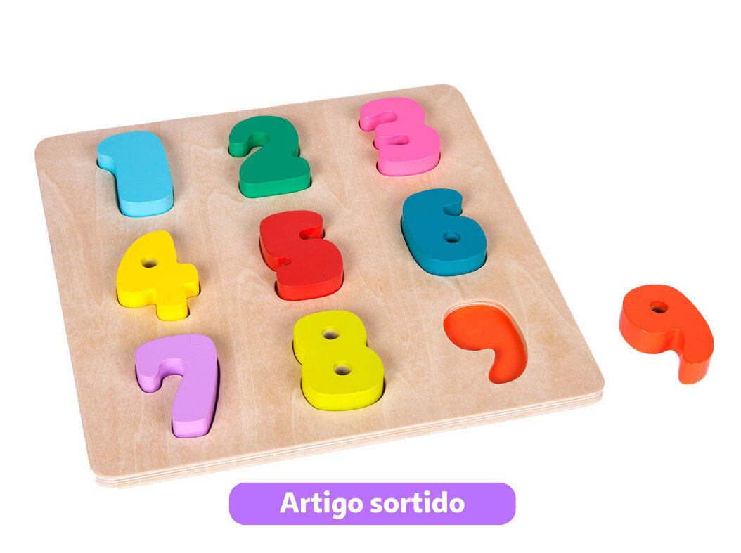 PE&Ccedil;AS DE ENCAIXE ONE TWO FUN EM MADEIRA MODELOS SORTIDOS image number 2