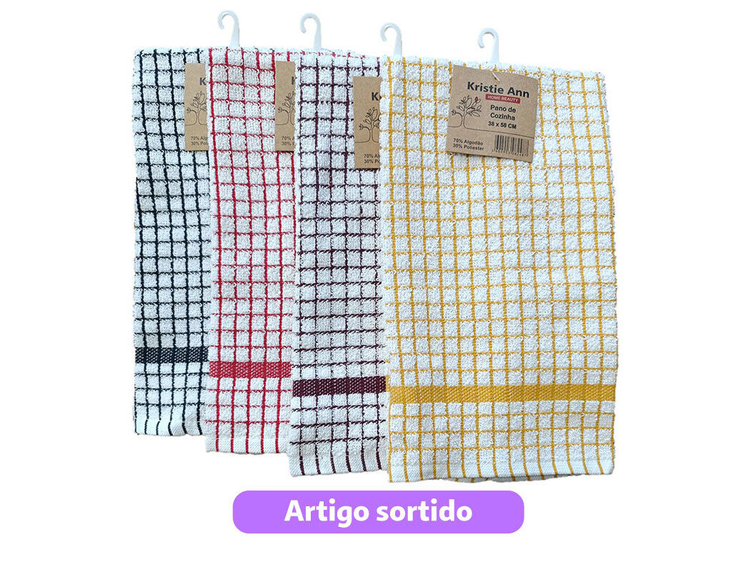 PANO COZINHA TURCO Z&Acirc;MBIA 38X58 CM CORES SORTIDAS