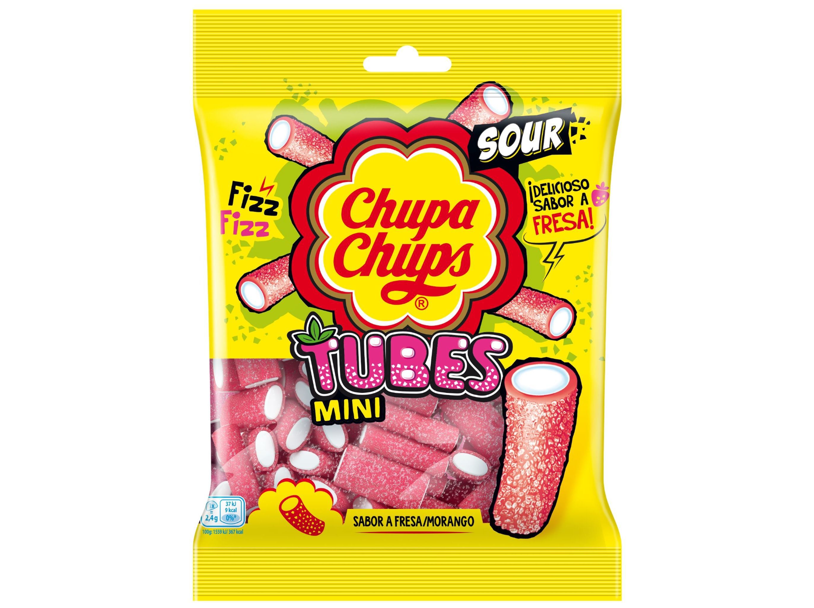 GOMAS CHUPA CHUPS TUBOS MORANGO 150G image number 0