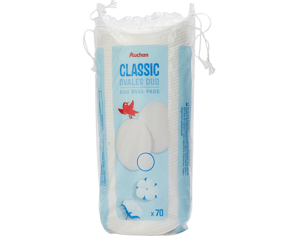 DISCOS AUCHAN DESMAQUILHANTES OVAIS DUO 70UN