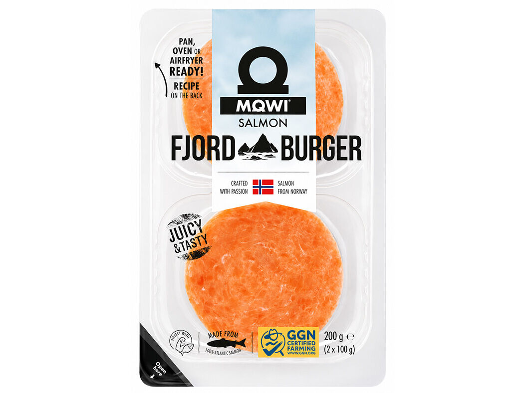 BURGUER DE SALM&Atilde;O FJORD AUCHAN 200 GR image number 0