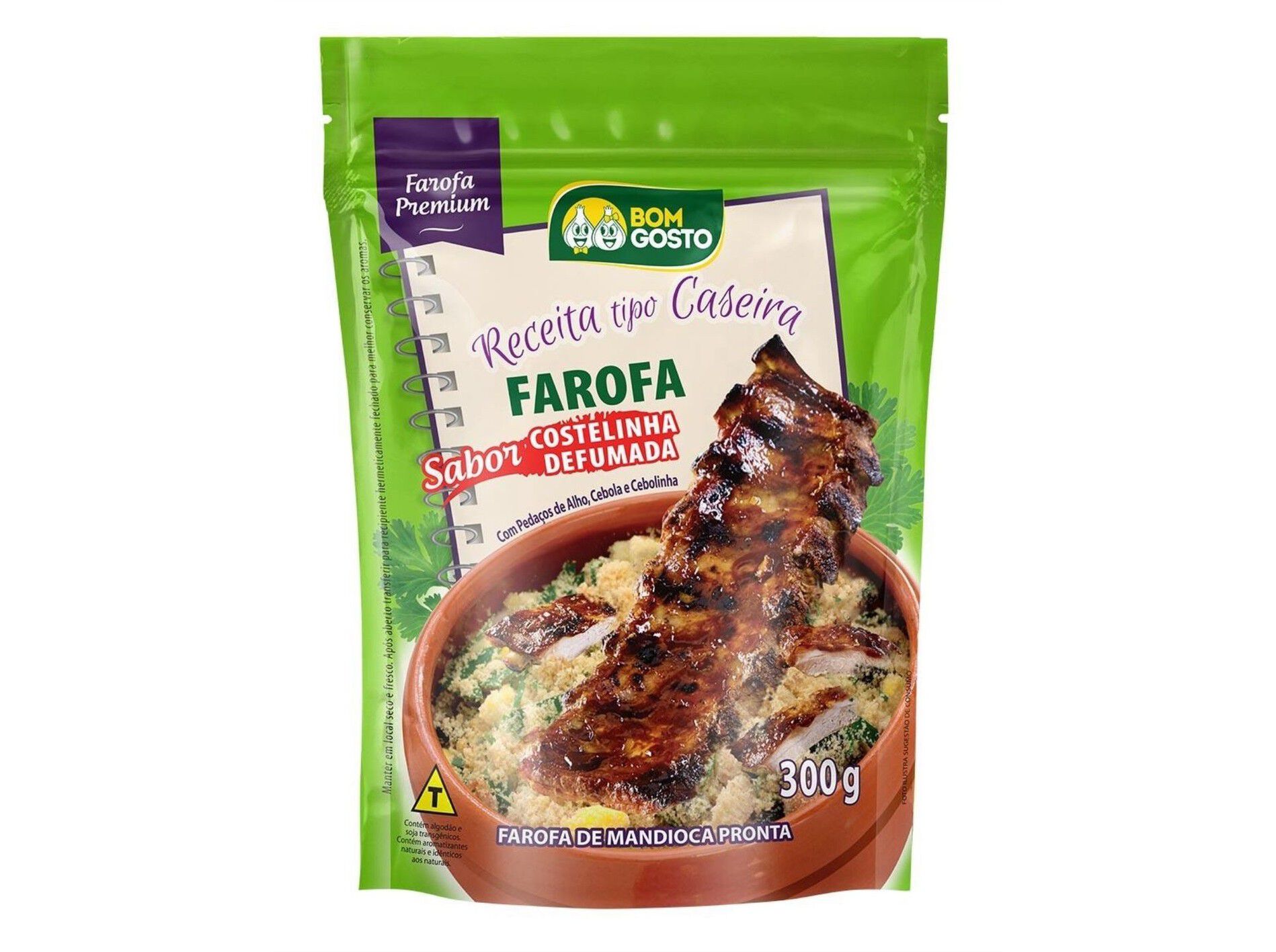 FAROFA CASEIRA BOM GOSTO COSTELINHA FUMADA 300G image number 0