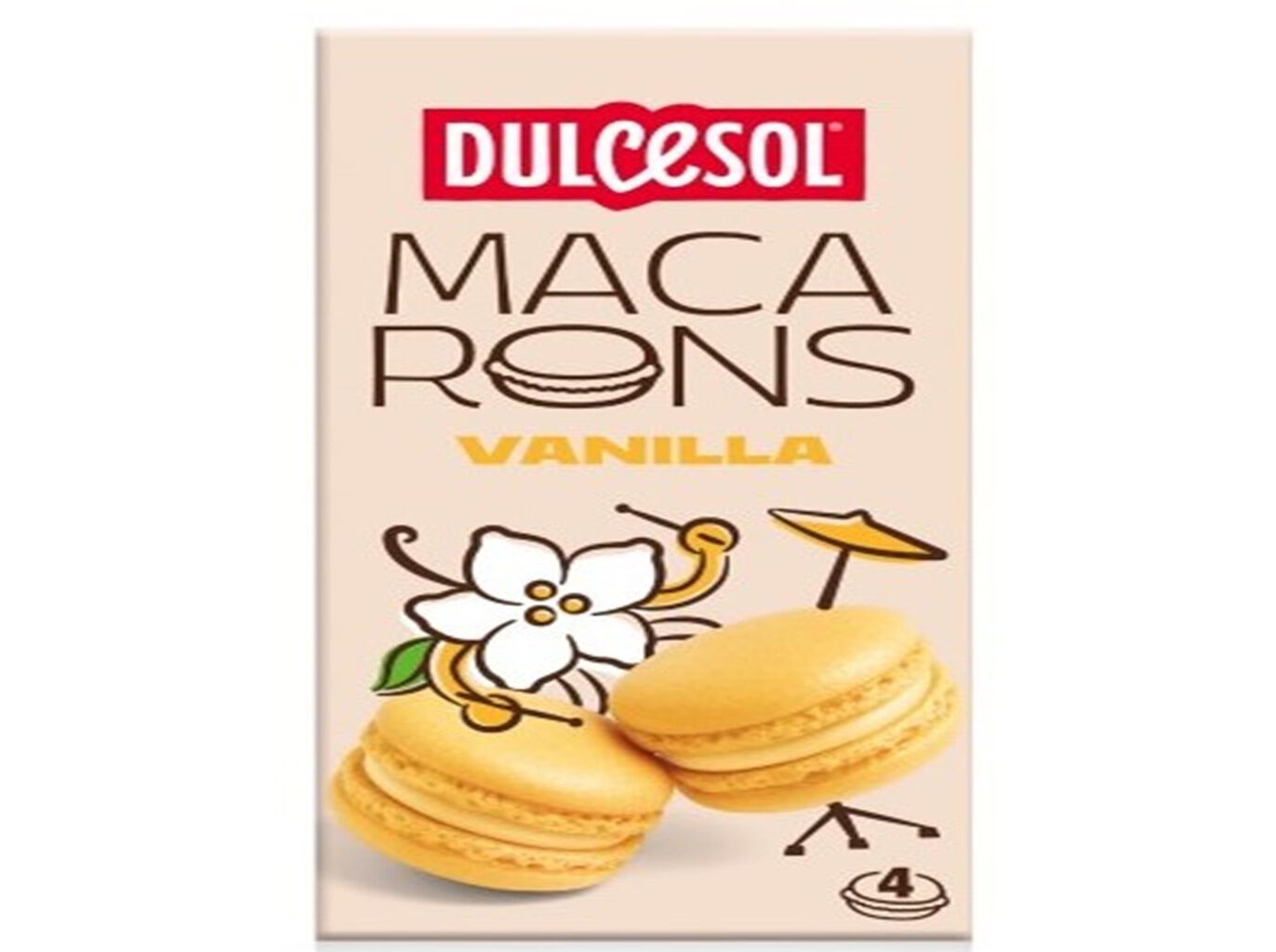 MACARONS DULCESOL BAUNILHA 80 G image number 0