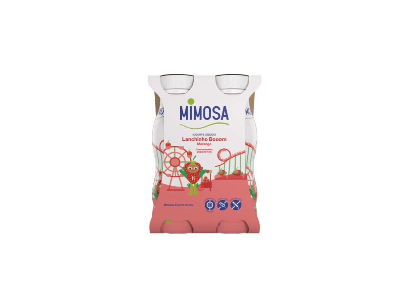 IOGURTE LIQUIDO MIMOSA MORANGO INFANTIL 4X151 ML image number 1