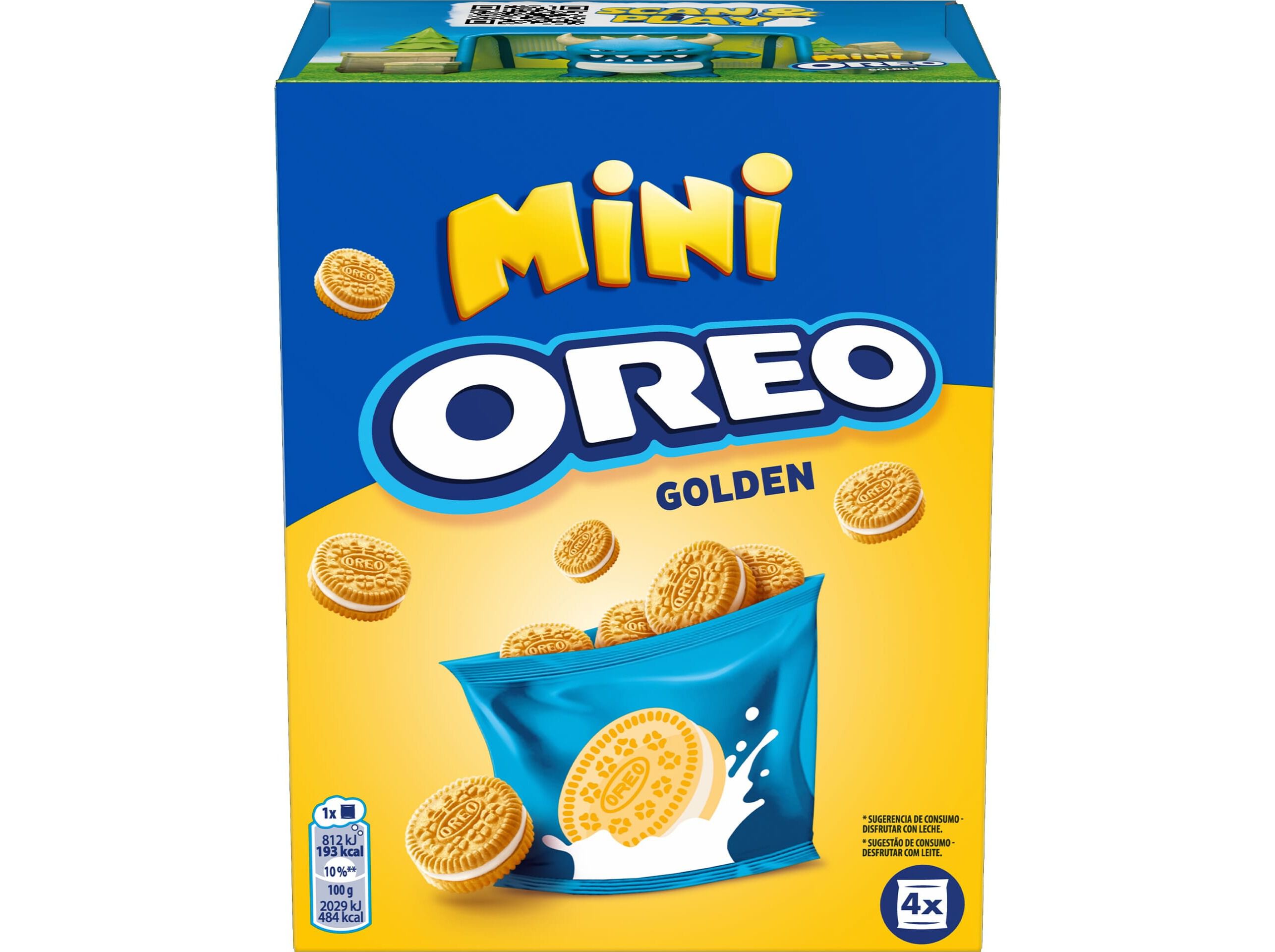 BOLACHAS OREO RECHEADAS MINI GOLDEN 160G image number 0