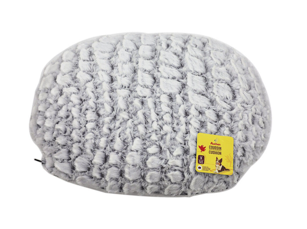 ALMOFADA OVAL AUCHAN CINZA 43X33X10CM image number 0