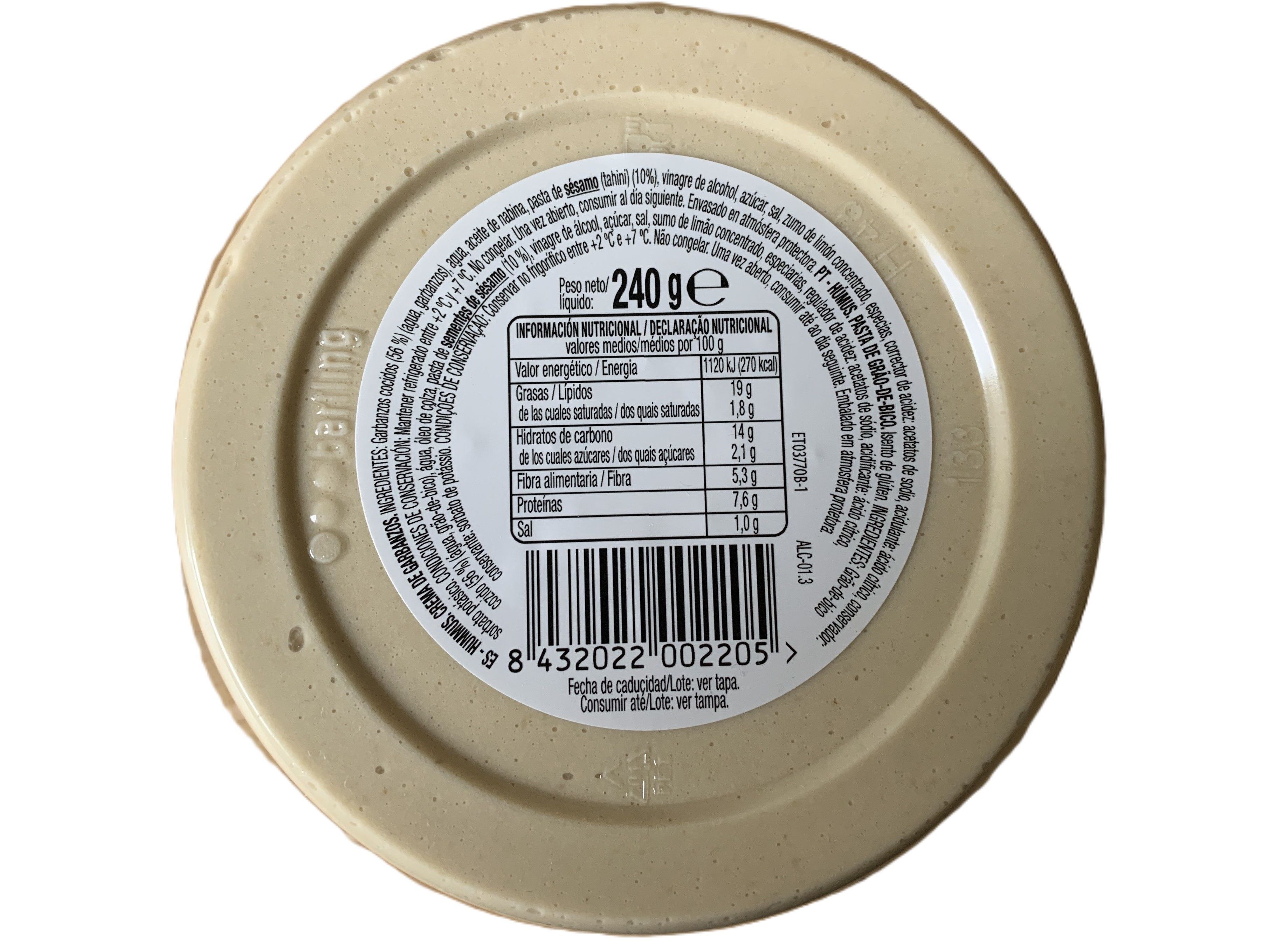 H&Uacute;MUS AUCHAN RECEITA CL&Aacute;SSICA 240 G image number 1