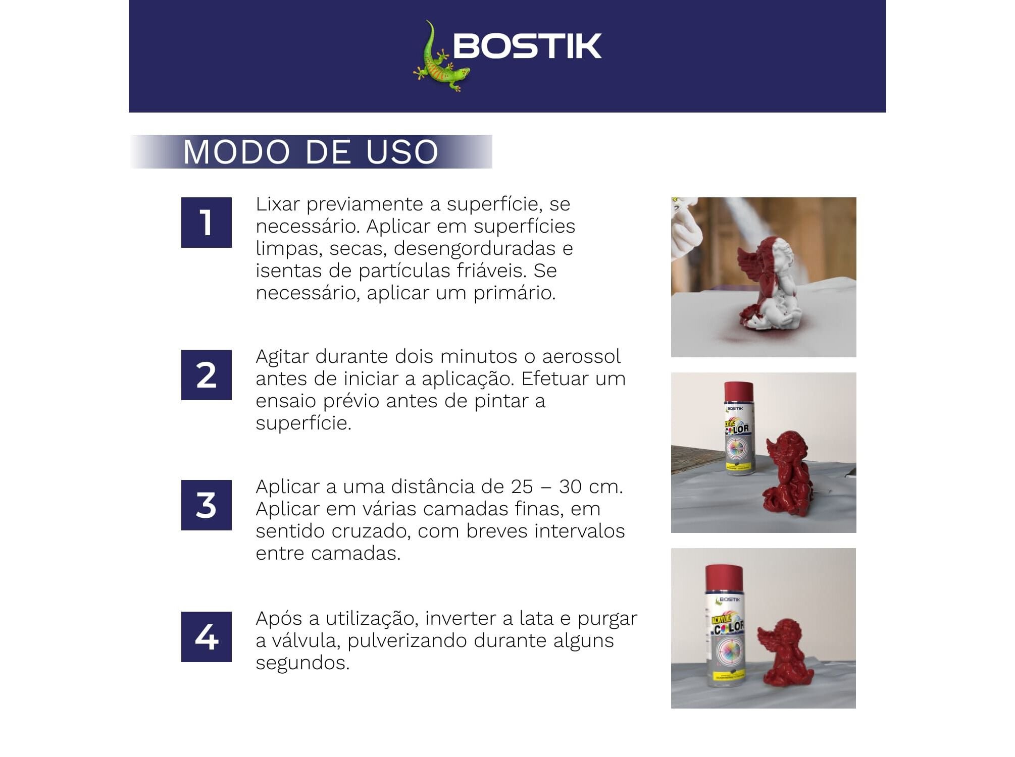 SPRAY ACRYLIC BOSTIK VERMELHO RUBI BRILHANTE 400ML image number 3