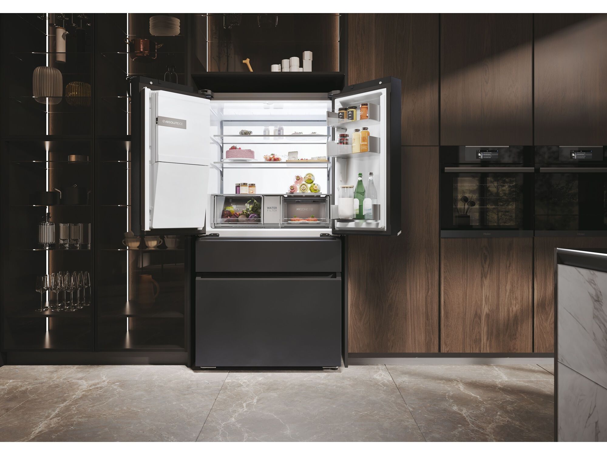 FRIGOR&Iacute;FICO AMERICANO HAIER HFW7918EIMB NO FROST E 601L image number 21