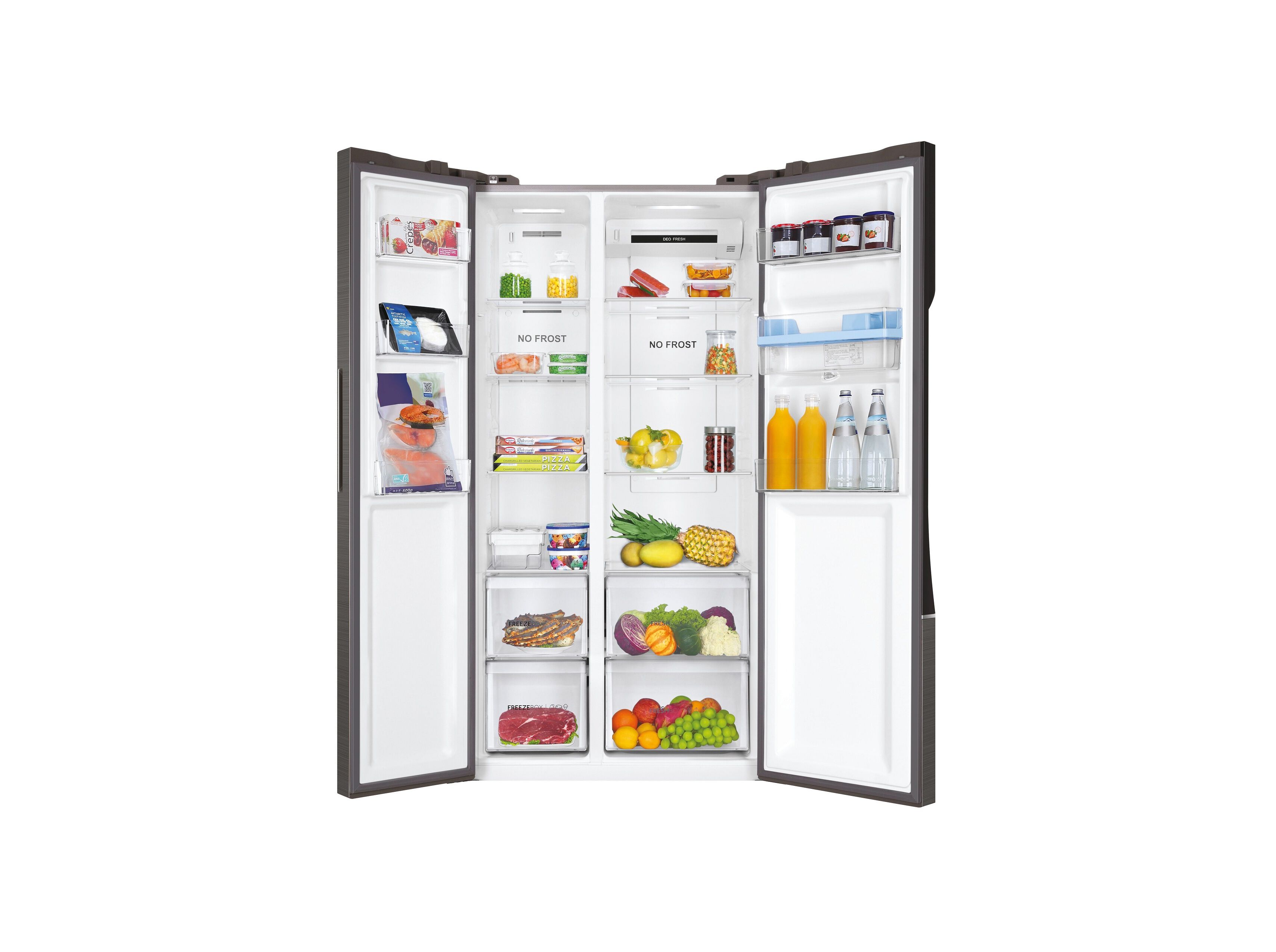 FRIGOR&Iacute;FICO AMERICANO HAIER HSR3918EWPG GENTLE SILVER 521L image number 2