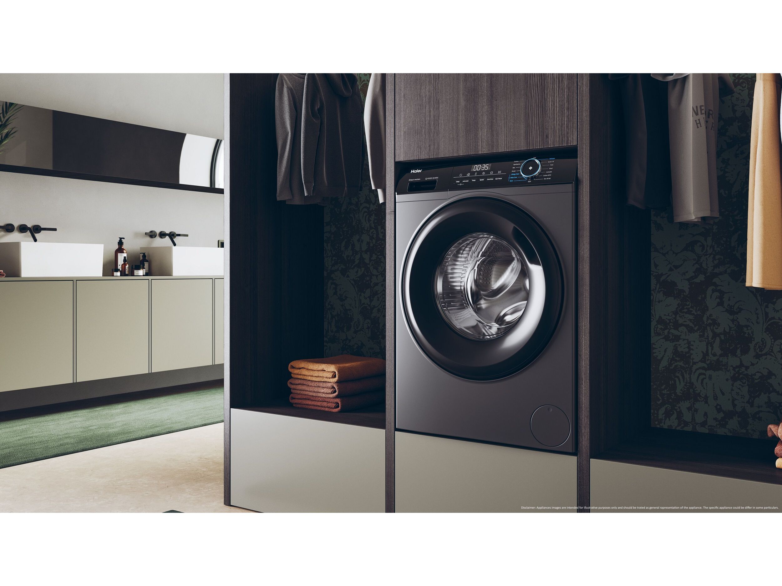 M&Aacute;QUINA DE LAVAR ROUPA HAIER HW90-B14939S8-IB - SILVER A 9KG image number 10