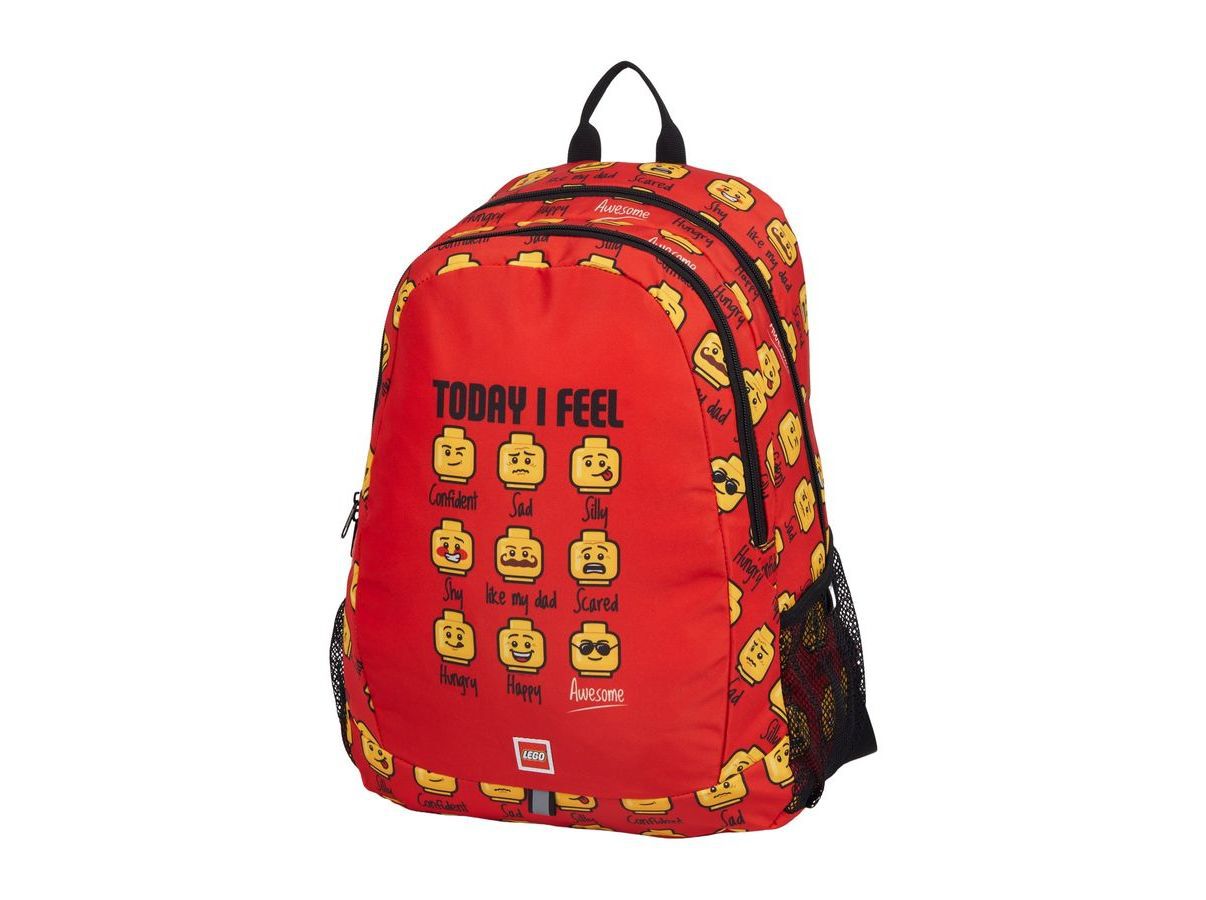 MOCHILA ESCOLAR LEGO MINIFIGURES VERMELHO 32X47X19CM image number 0