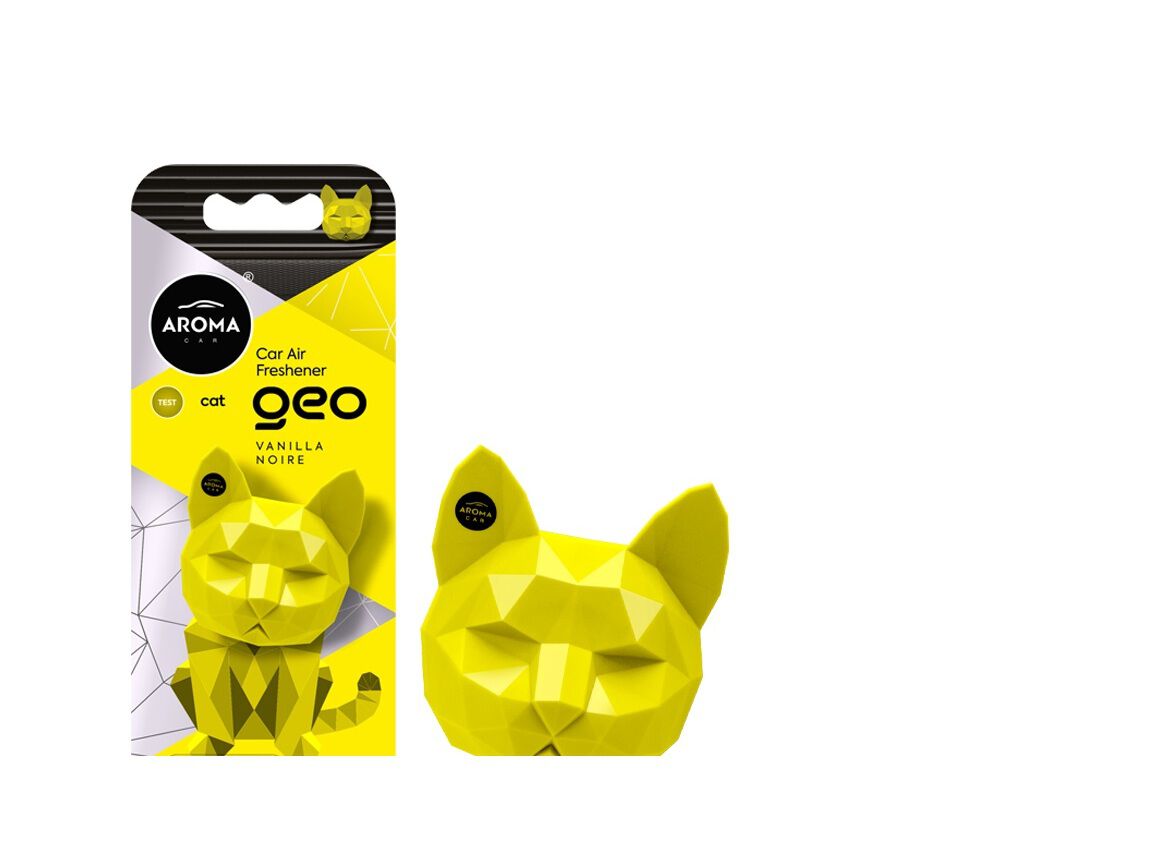 AMBIENTADOR AUTO AROMA CAR CAT YELLOW VANILLA 45D image number 0