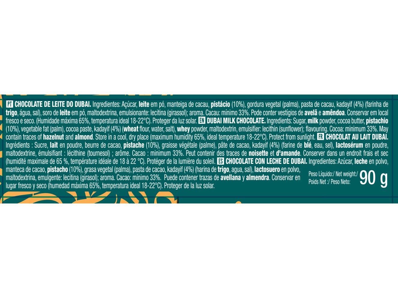 CHOCOLATE KOPENHAGEN SABOR DUBAI 90G image number 1