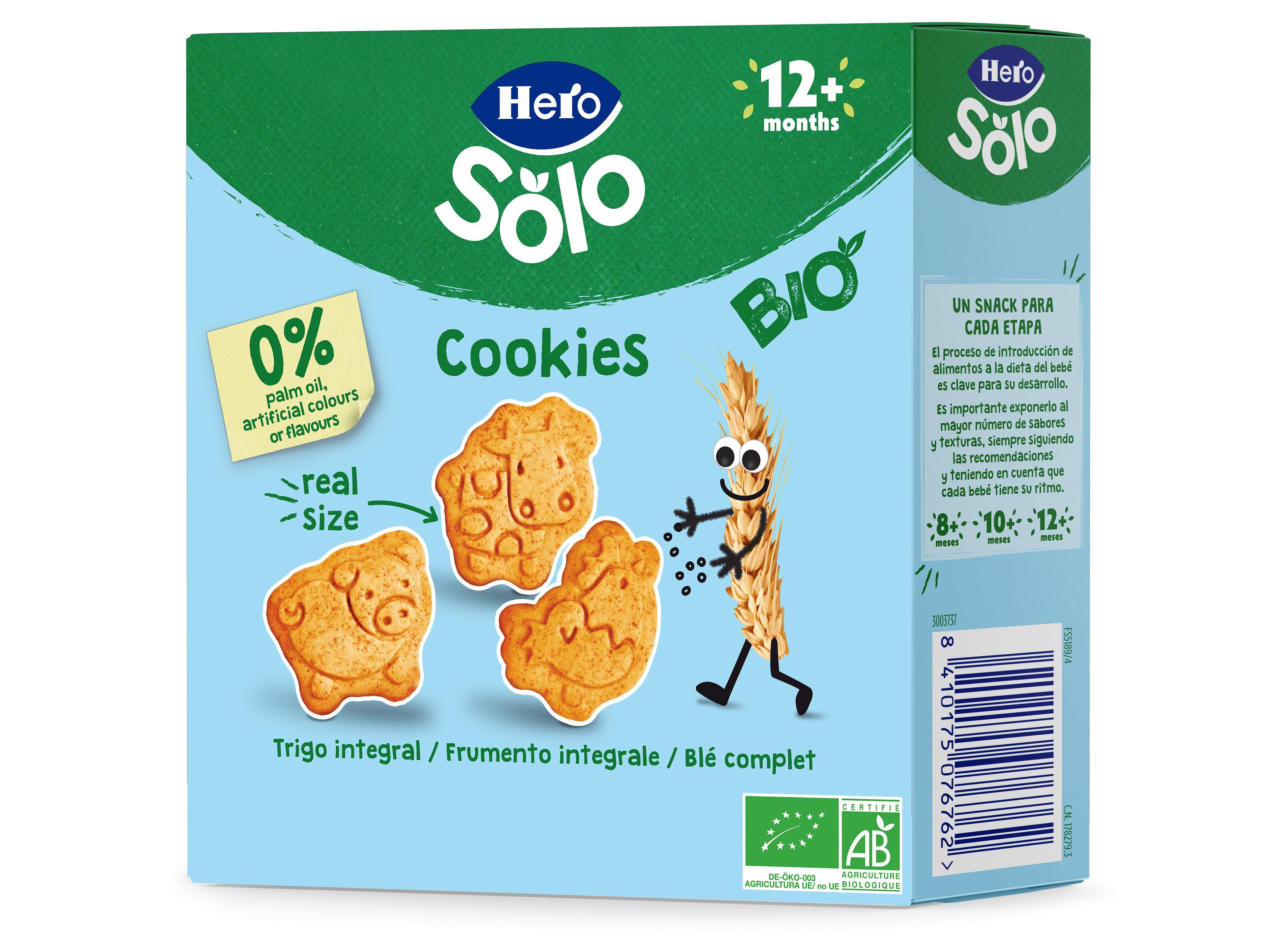 BOLACHAS HERO SOLO BIO ANIMAIS 100G