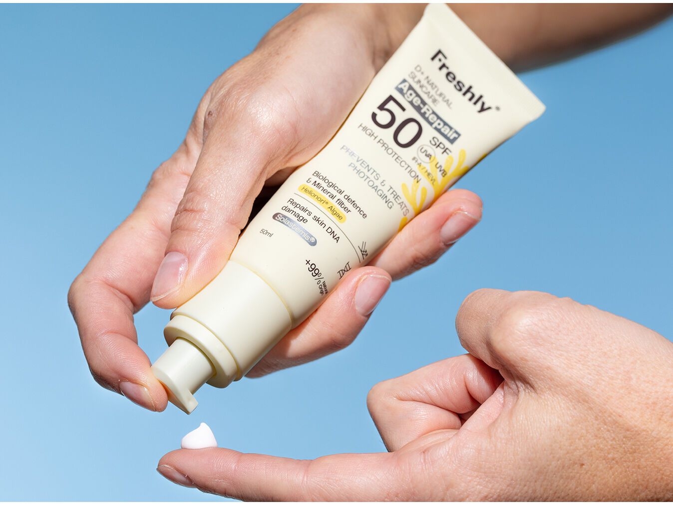 PROTETOR SOLAR FRESHLY D+NATURALAGE-REPAIR SPF50 50ML image number 1