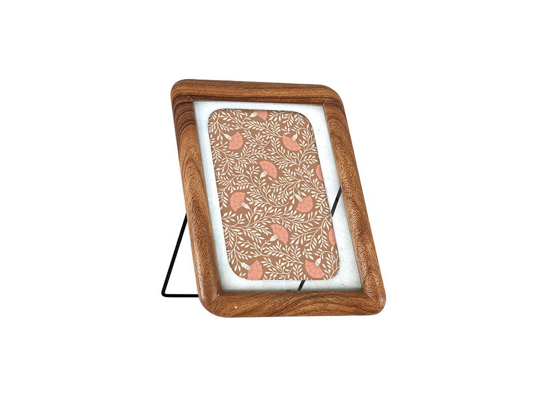 MOLDURA COM SUPORTE ACTUEL MDF CASTANHO 16.5X20.5CM