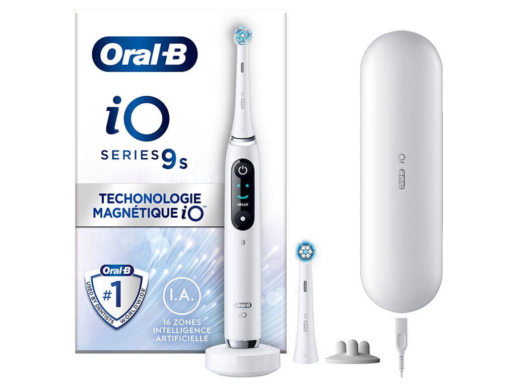 ESCOVA DE DENTES EL&Eacute;TRICA ORAL-B IO S&Eacute;RIE 9S BRANCA