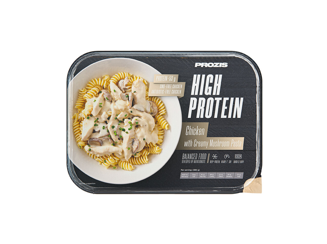 REFEI&Ccedil;&Otilde;ES PROTEICA PROZIS FRANGO MASSA COGUMELOS 380 G