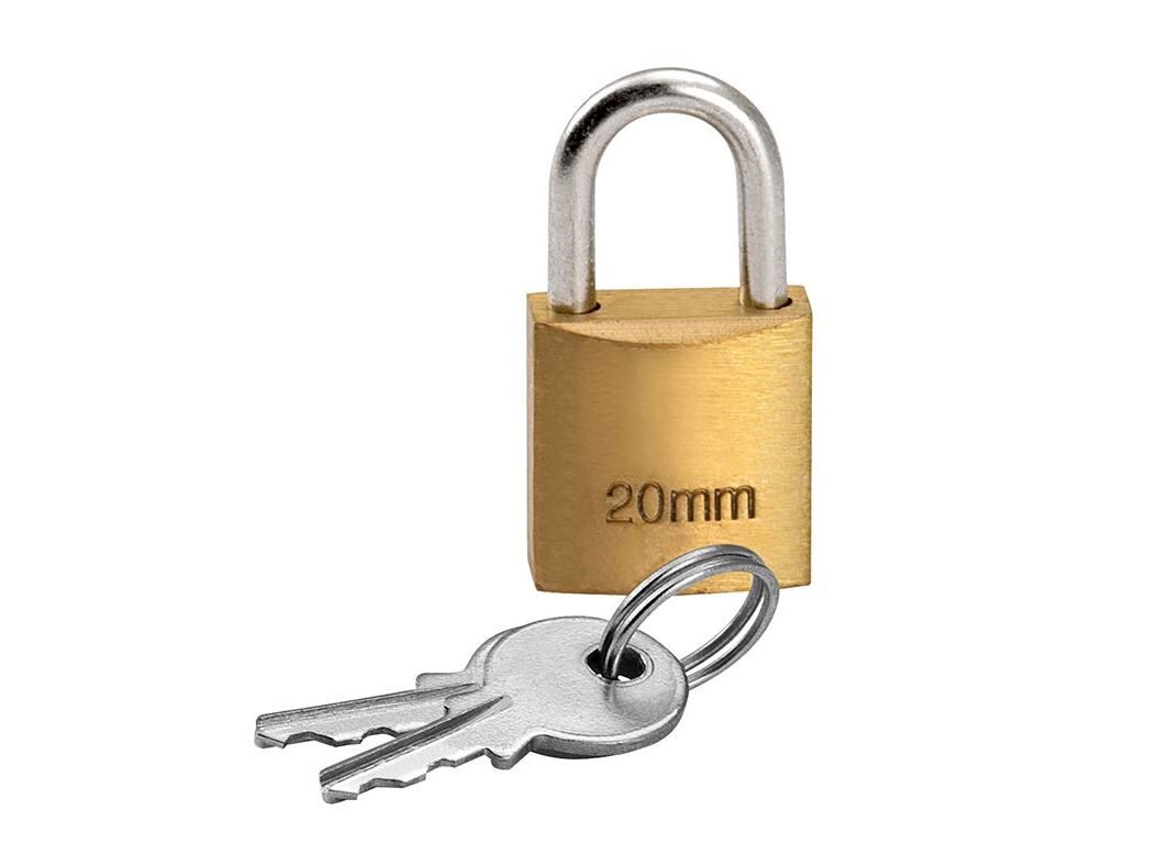 CADEADO AUCHAN LAT&Atilde;O COM 2 CHAVES 20MM image number 1