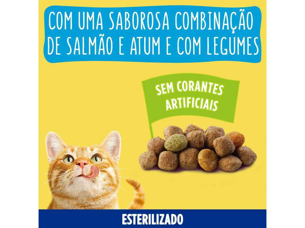 RA&Ccedil;&Atilde;O PARA GATO FRISKIES ESTERILIZADO COM SALM&Atilde;O 3KG image number 3