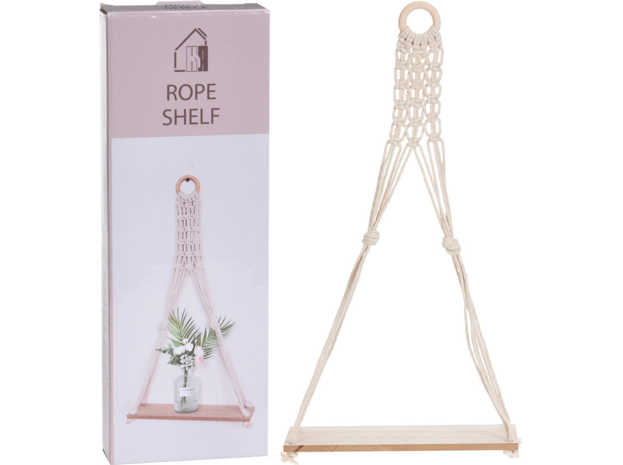 PRATELEIRA EM CORDA 30X10.5X59.5CM image number 1