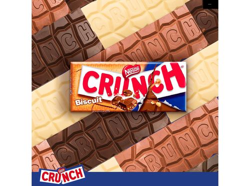 TABLETE NESTLÉ CHOCOLATE CRUNCH BOLACHA 100G image number 1