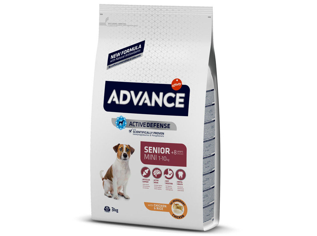 RA&Ccedil;&Atilde;O PARA C&Atilde;O ADVANCE MINI S&Eacute;NIOR COM FRANGO 3KG