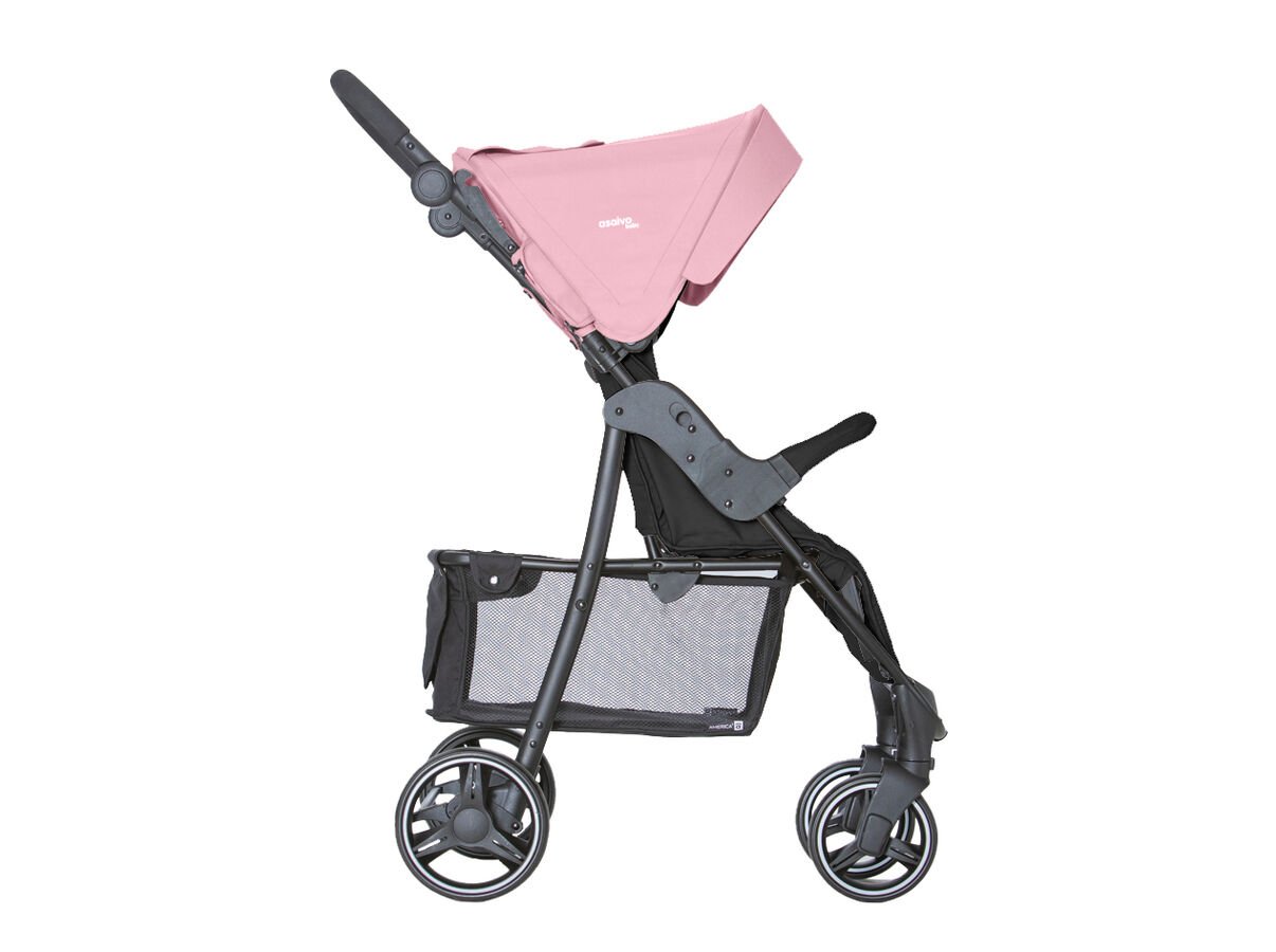 CARRINHO DE BEB&Eacute; ASALVO AMERICA 3 ROSA 106X82X51CM image number 3