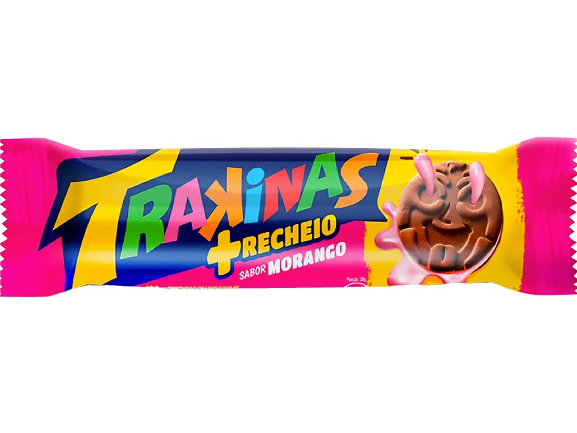 BOLACHAS TRAKINAS MAIS MORANGO 126G image number 0