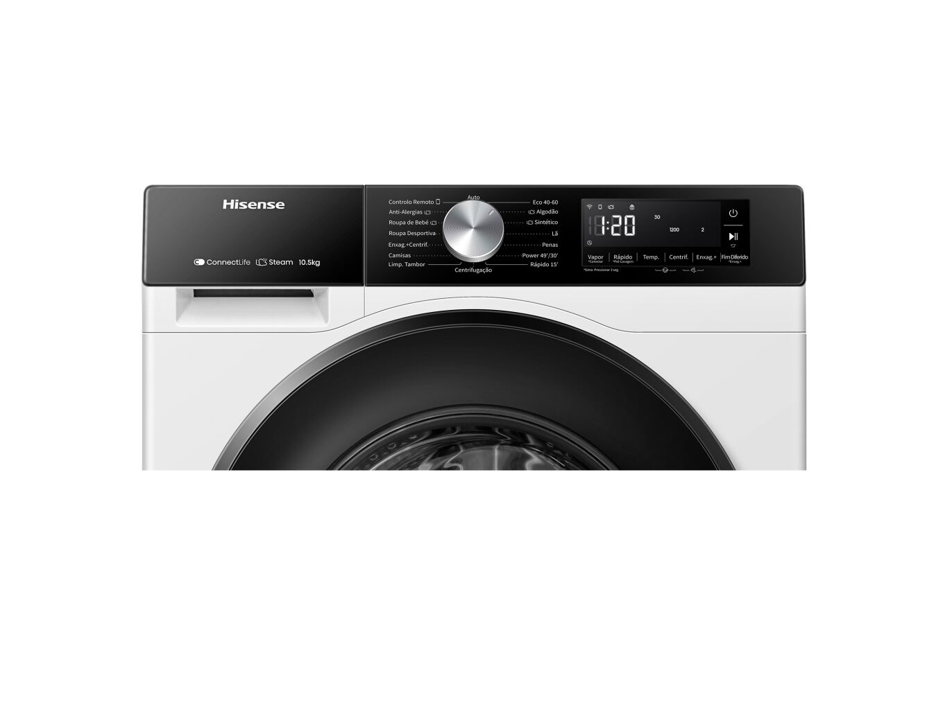 M&Aacute;QUINA LAVAR ROUPA HISENSE WF3S1043BW3 SERIE 3S - BRANCO A 10.5KG image number 5