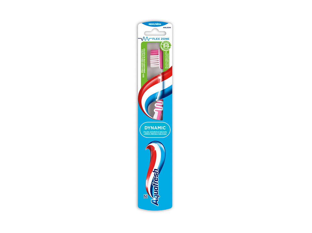 ESCOVA DE DENTES AQUAFRESH DYNAMIC M&Eacute;DIA 1 UN image number 1