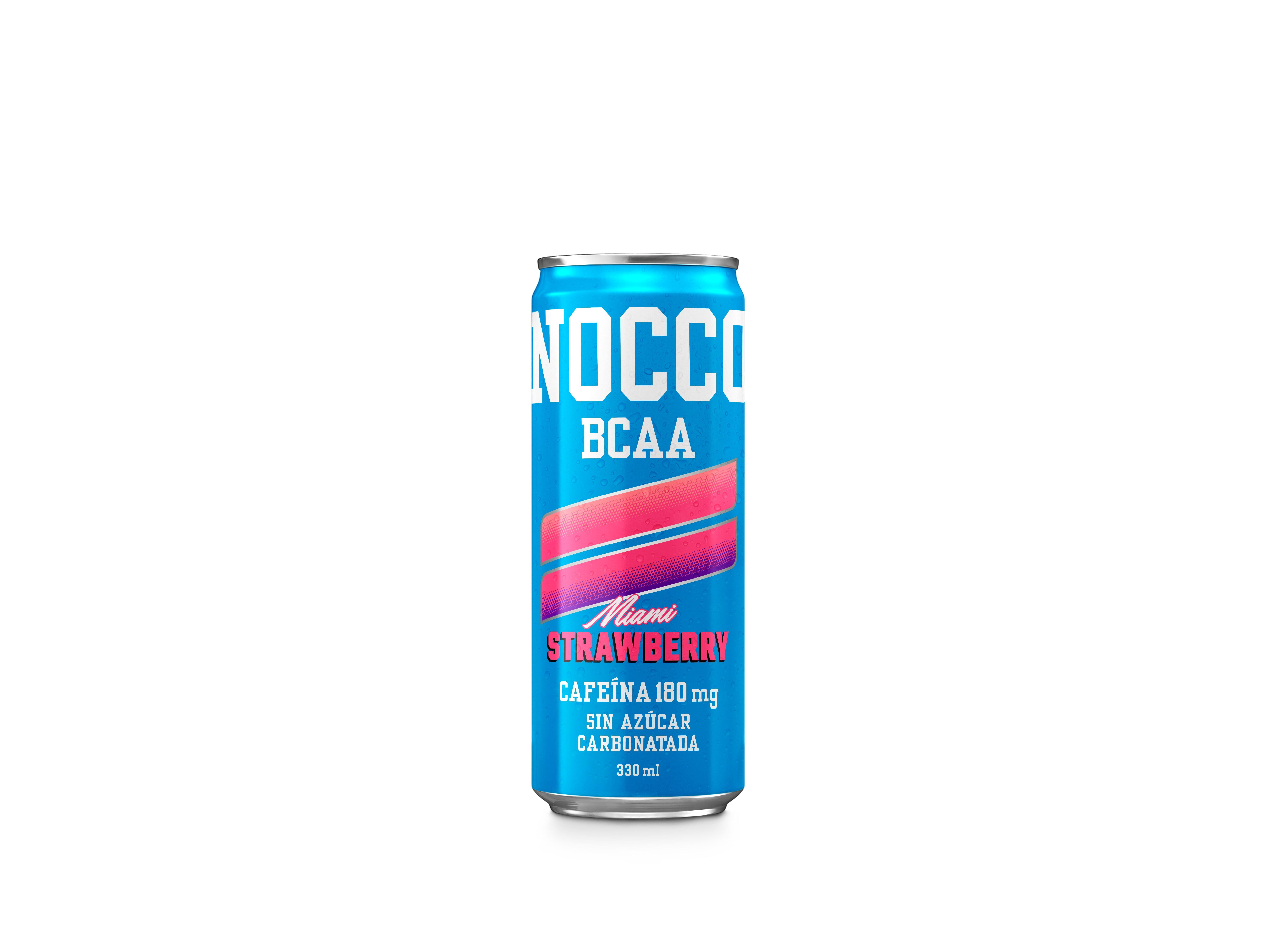 BEBIDA ENERG&Eacute;TICA NOCCO BCAA MIAMI STRAWBERRY 0.33L image number 1