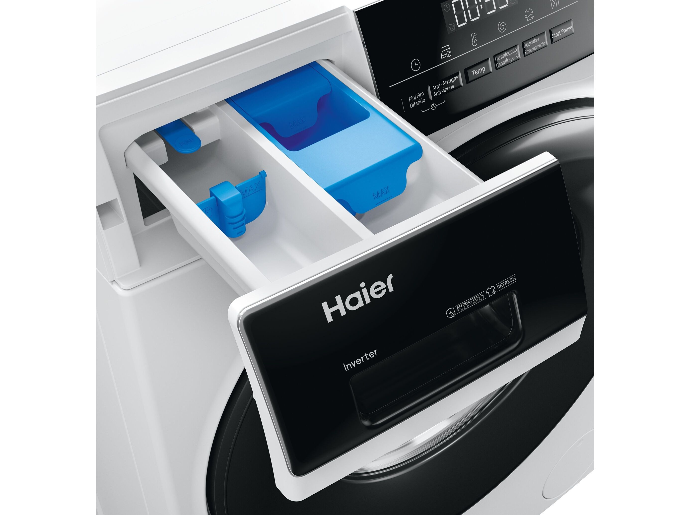 M&Aacute;QUINA DE LAVAR ROUPA HAIER HW80-BP14939-IB - BRANCO A 8KG image number 5