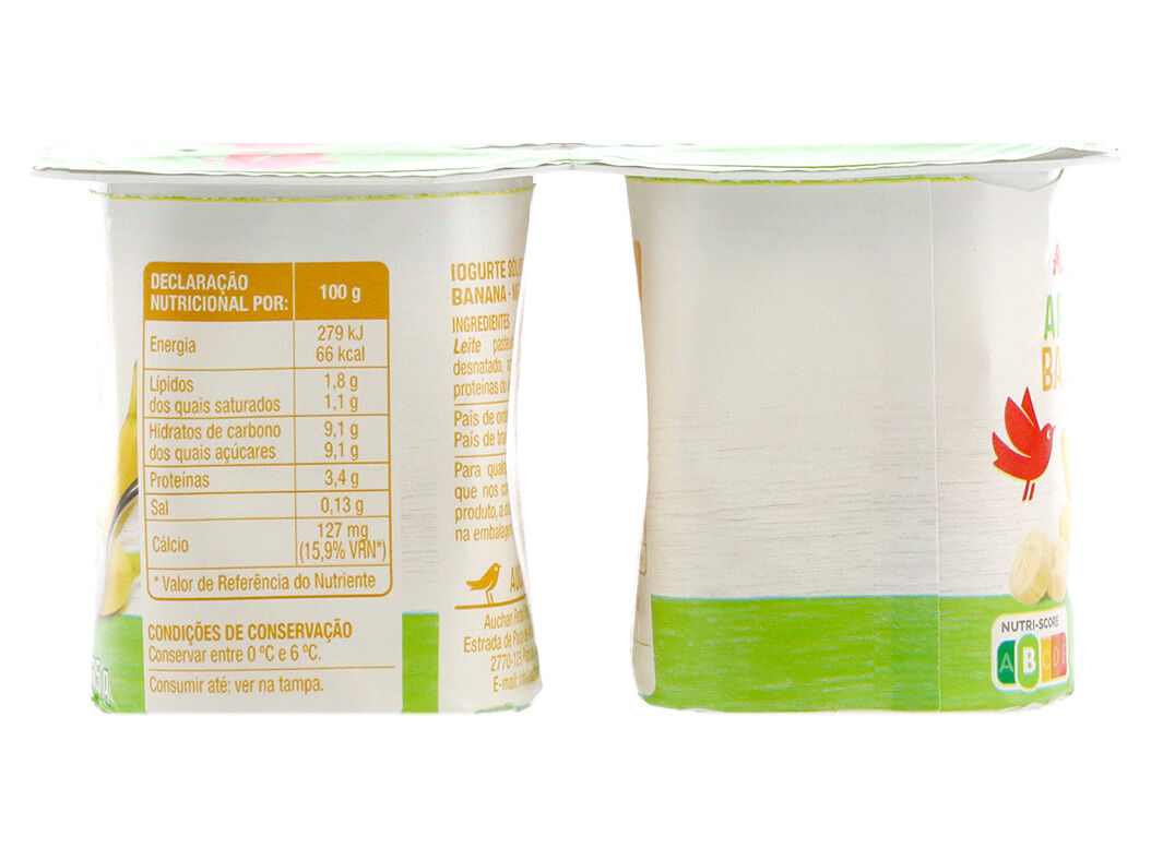 IOGURTE AUCHAN AROMA BANANA 4X125G image number 1