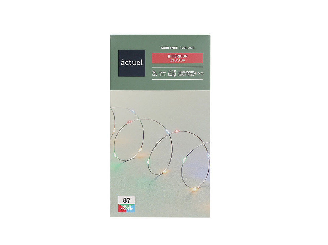 LUZES MULTICORES NATAL ACTUEL INTERIOR 40LED image number 1
