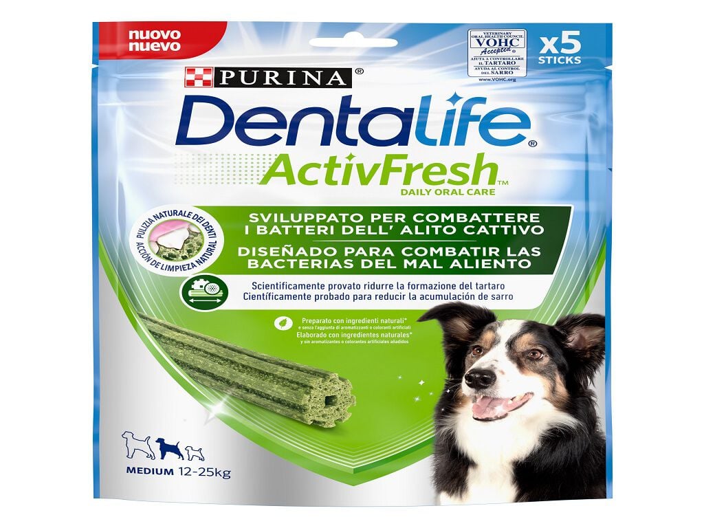 SNACK C&Atilde;O DENTALIFE ACTIVFRESH MED 115G 5UN image number 0