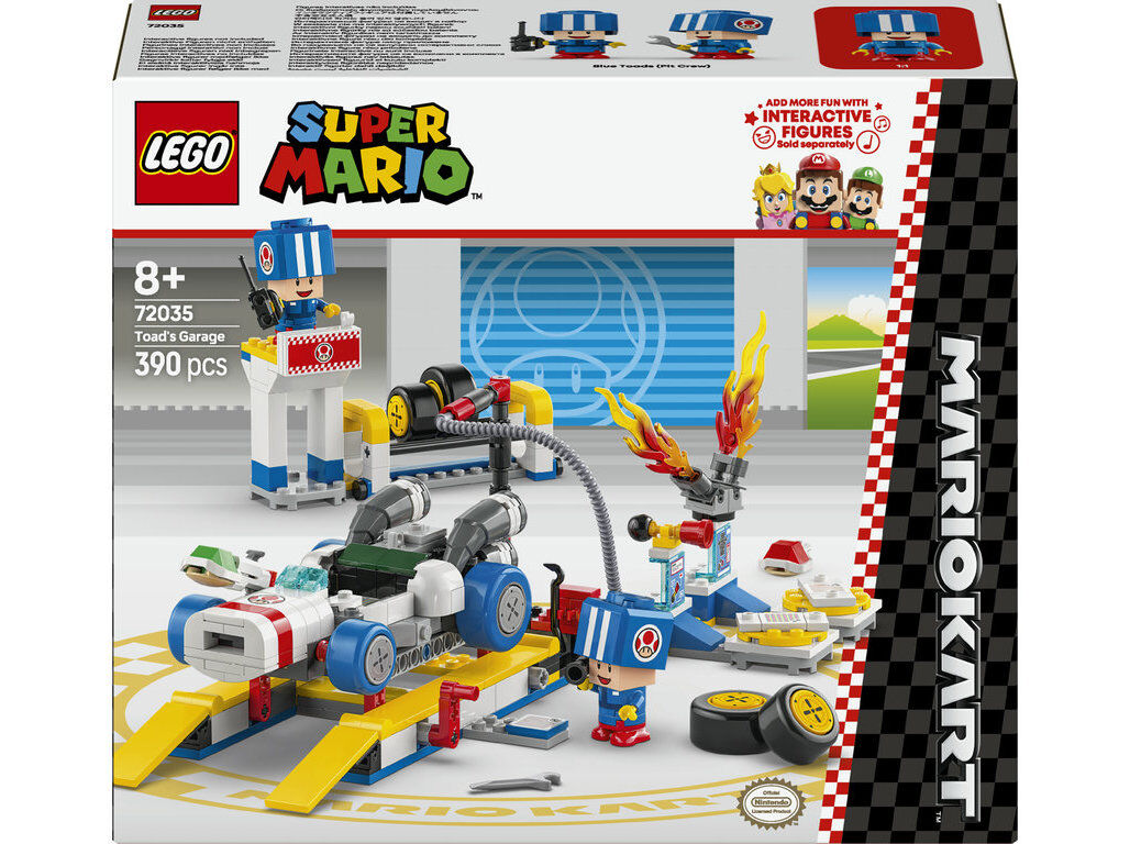 MARIO KART GARAGEM TOAD LEGO SUPER MARIO 72035
