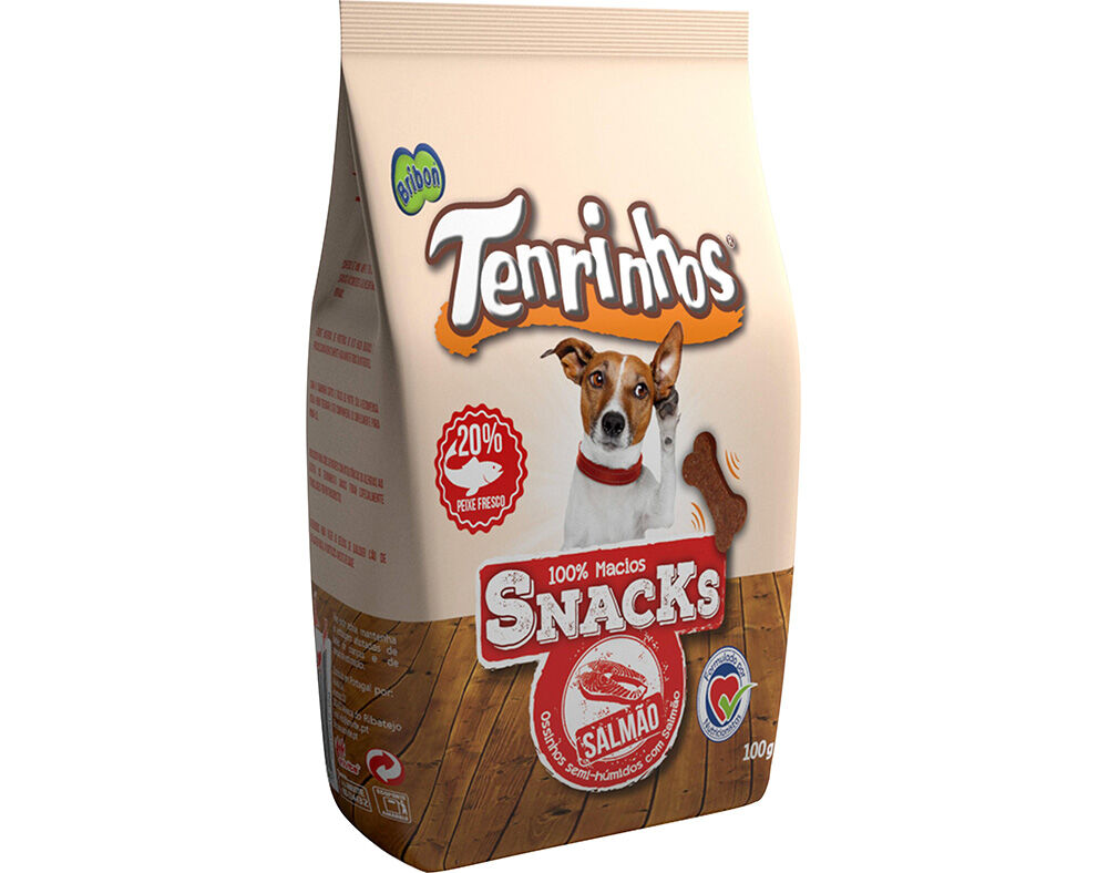SNACKS PARA C&Atilde;O BRIBON TENRINHOS COM SALM&Atilde;O 100G image number 0