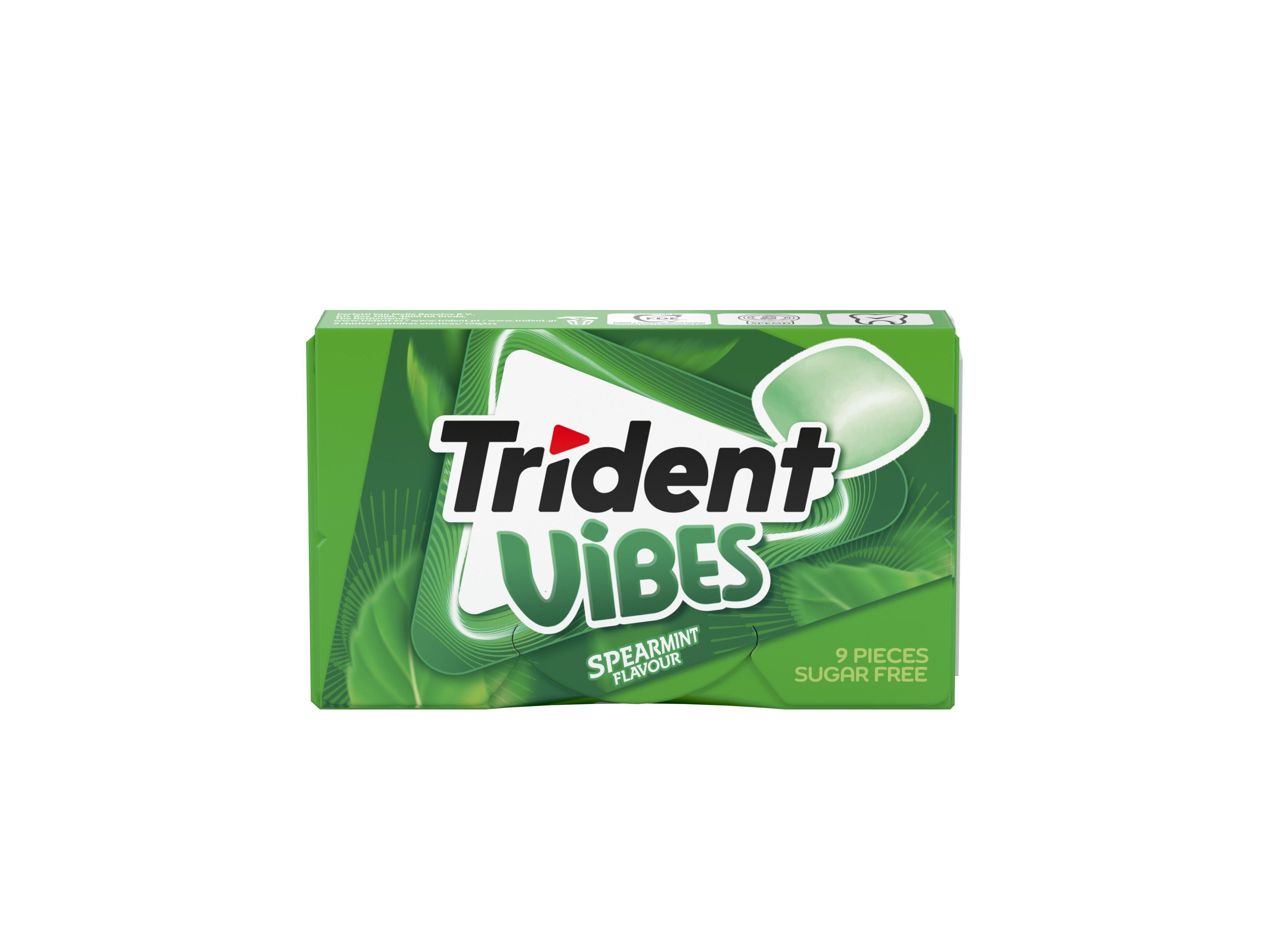PASTILHAS SEM A&Ccedil;UCAR TRIDENT VIBES CLUTCH SPEARMINT 21GR image number 1
