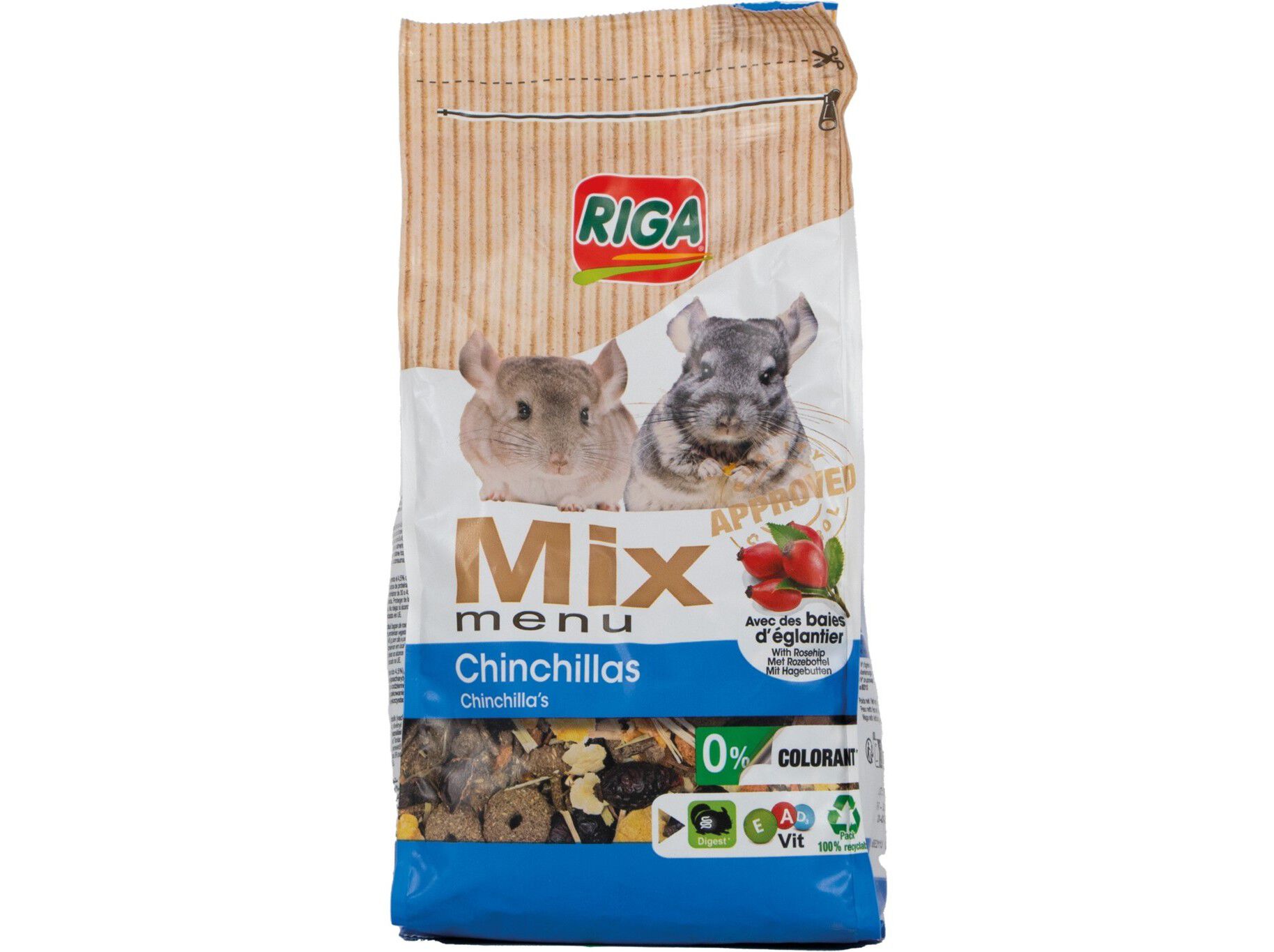MIX MENU RIGA CHINCHILAS 600G