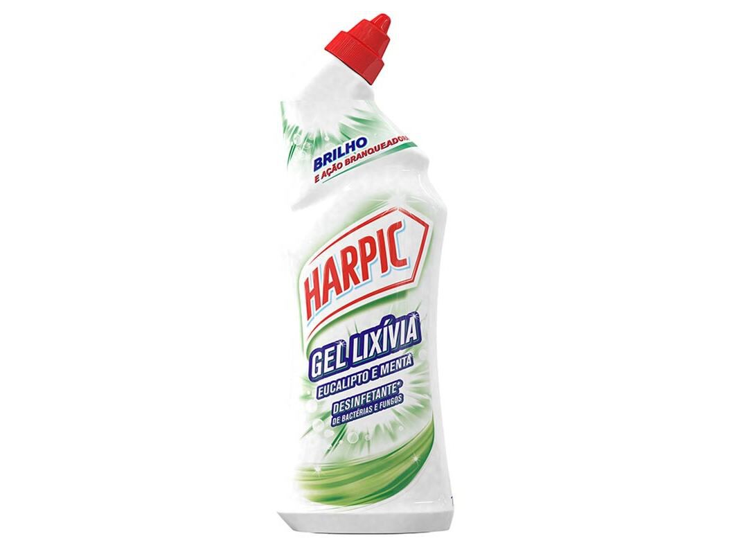 Gel Sanit&aacute;rio Lix&iacute;via Eucalipto e Menta Harpic 750ml image number 0