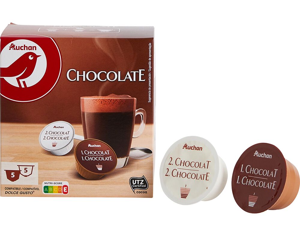 Cápsulas Auchan Compatível Dolce Gusto Chocolate 10un | Auchan
