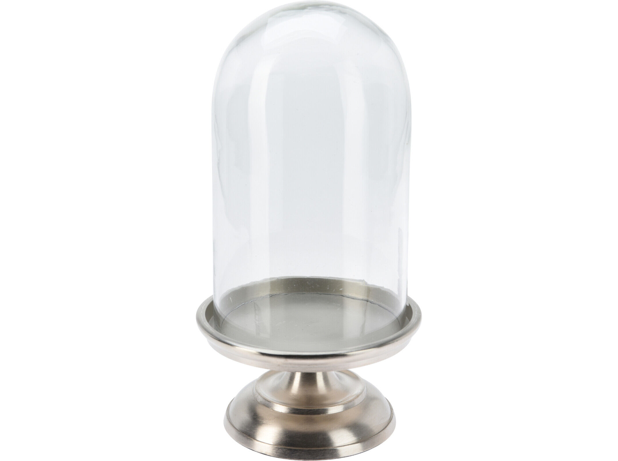 C&Uacute;PULA VIDRO PRATEADO 14X14X28CM image number 1