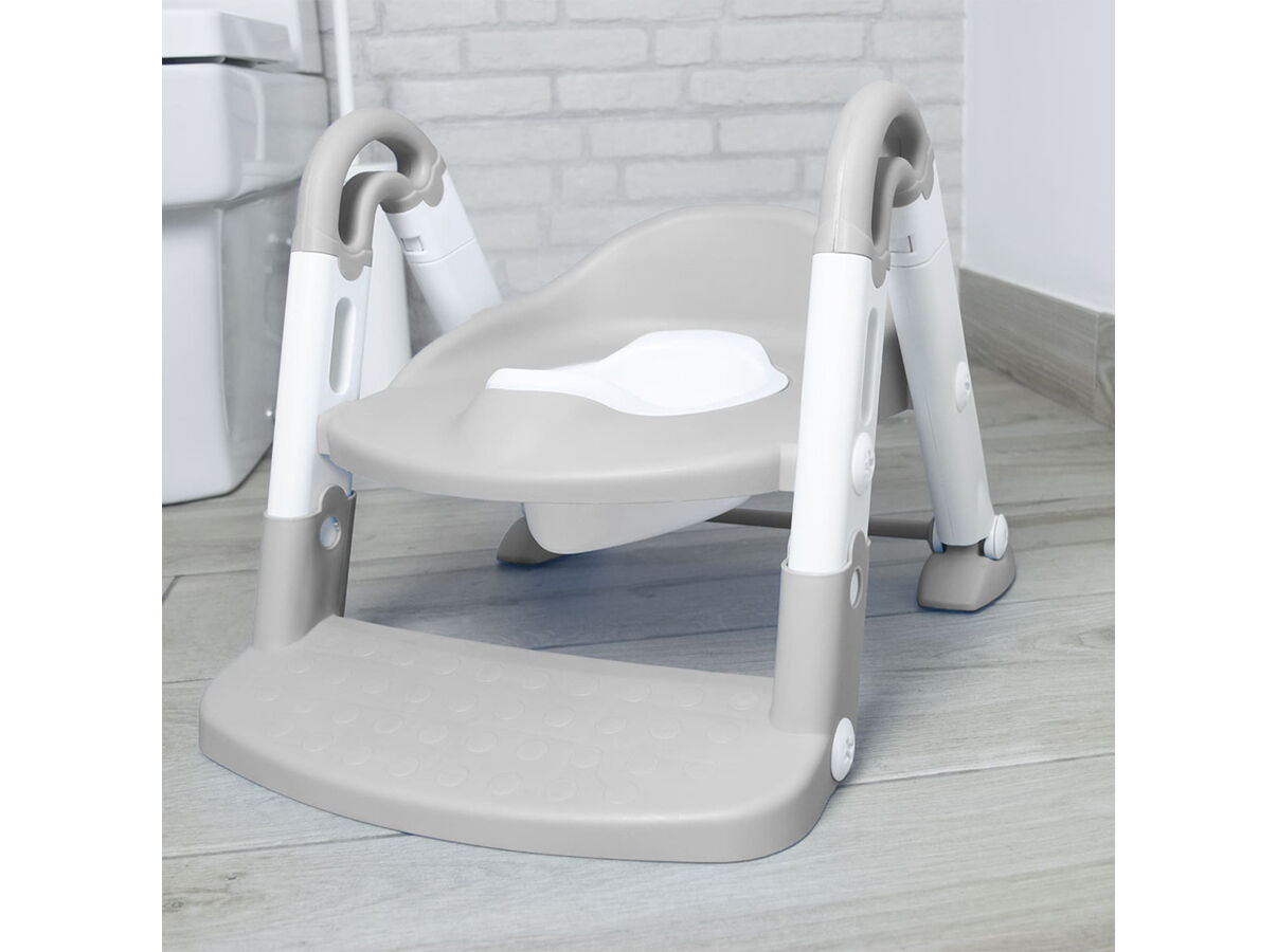 ESCADA PARA WC 3 EM 1 ASALVO BRANCO/CINZENTO image number 2