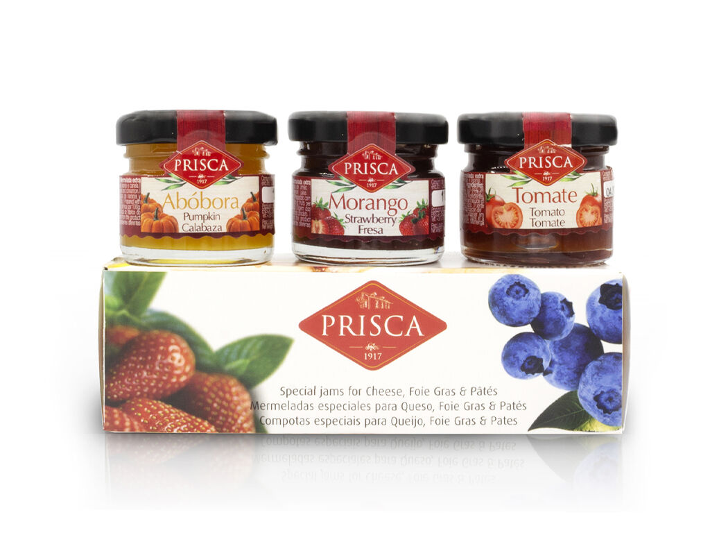 DOCE CASA DA PRISCA TOMATE AB&Oacute;BORA E MORANGO 3X30G