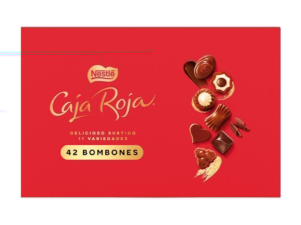 BOMBONS DE CHOCOLATE CAJA ROJA 398G