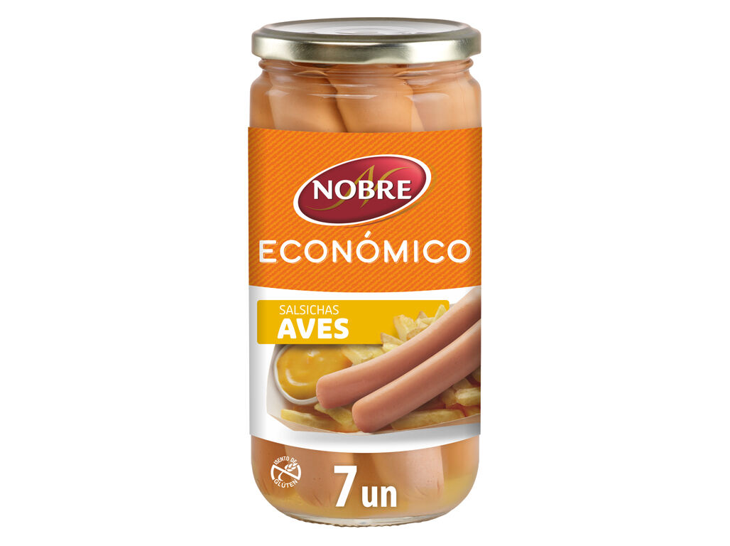 SALSICHAS AVES NOBRE EXTRA SUCULENTAS 650(350)G